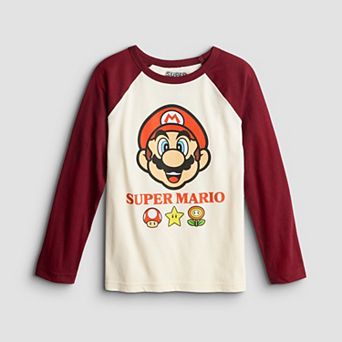 Boys 4-12 Jumping Beans® Super Mario Long Sleeve Graphic Tee