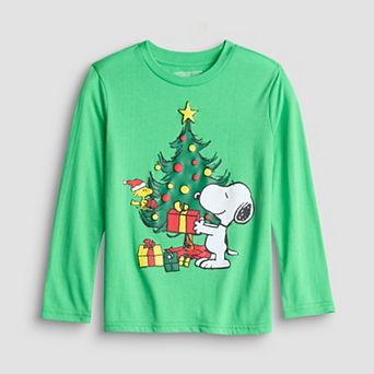 Boys 4-12 Jumping Beans® Peanuts' Christmas Snoopy & Woodstock Graphic Long Sleeve Tee