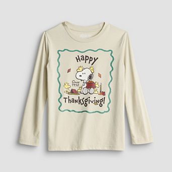 Boys 4-12 Jumping Beans® Peanuts Snoopy Happy Thanksgiving Long Sleeve Graphic Tee