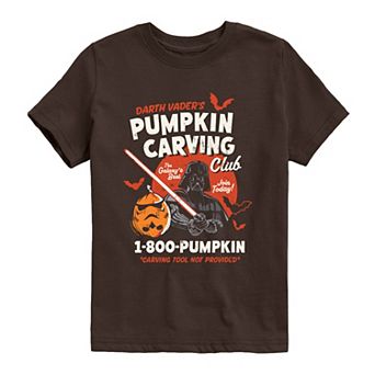 Boys 8-20 Star Wars Darth Vader Pumpkin Carving Club Graphic Tee