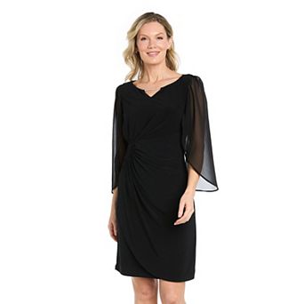 Women's R&M Richards Rhinestone Neck Sheath Dress