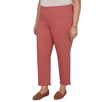 Plus Size Alfred Dunner Camden Market Rosewood Super Stretch Ankle Jeans