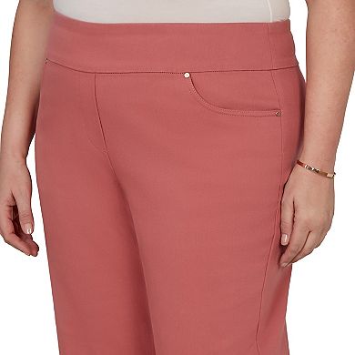 Plus Size Alfred Dunner Camden Market Rosewood Super Stretch Ankle Jeans