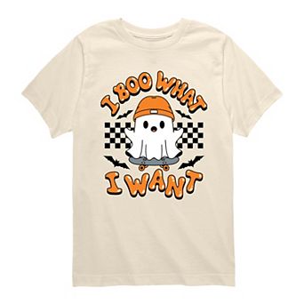 Boys 8-20 I Boo What I Want Skater Ghost Graphic Tee