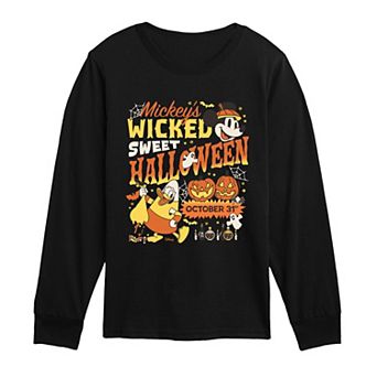 Boys 8-20 Disney's Mickey's Wicked Sweet Halloween Long Sleeve Graphic Tee