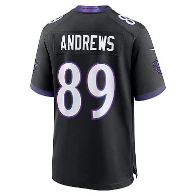 Men's Nike Mark Andrews Black Baltimore Ravens Alternate Game Jersey