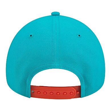 Youth New Era Aqua Miami Dolphins 9FORTY A-Frame Adjustable Hat