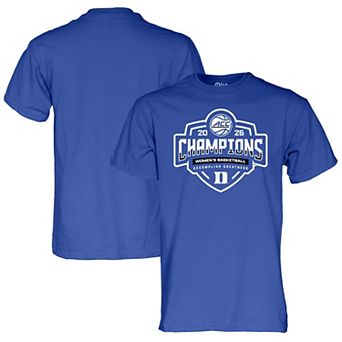 Unisex Blue 84 Royal Duke Blue Devils 2026 ACC Women's Basketball Tournament Champions Locker Room T-Shirt