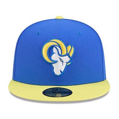 Men's New Era Royal/Gold Los Angeles Rams 59FIFTY Fitted Hat