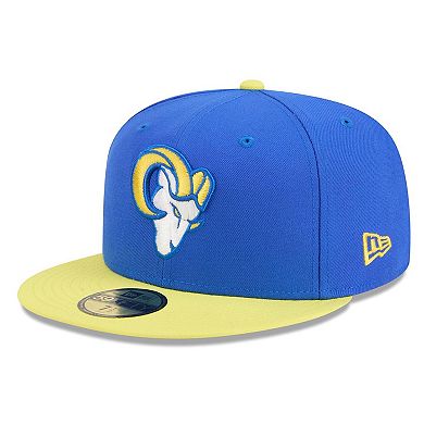 Men's New Era Royal/Gold Los Angeles Rams 59FIFTY Fitted Hat