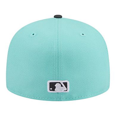 Men's New Era Turquoise/Charcoal Seattle Mariners Two-Tone Color Pack 59FIFTY Fitted Hat