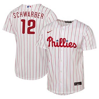 Youth Nike Kyle Schwarber White Philadelphia Phillies Home Replica Jersey