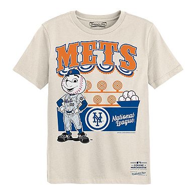 Preschool Mitchell & Ness Cream New York Mets Step Back Up T-Shirt