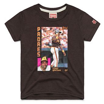 Youth Homage Tony Gwynn Brown San Diego Padres Topps Baseball Card Tri-Blend T-Shirt