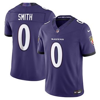 Men's Nike Roquan Smith Purple Baltimore Ravens Vapor F.U.S.E. Sewn Down Limited Jersey