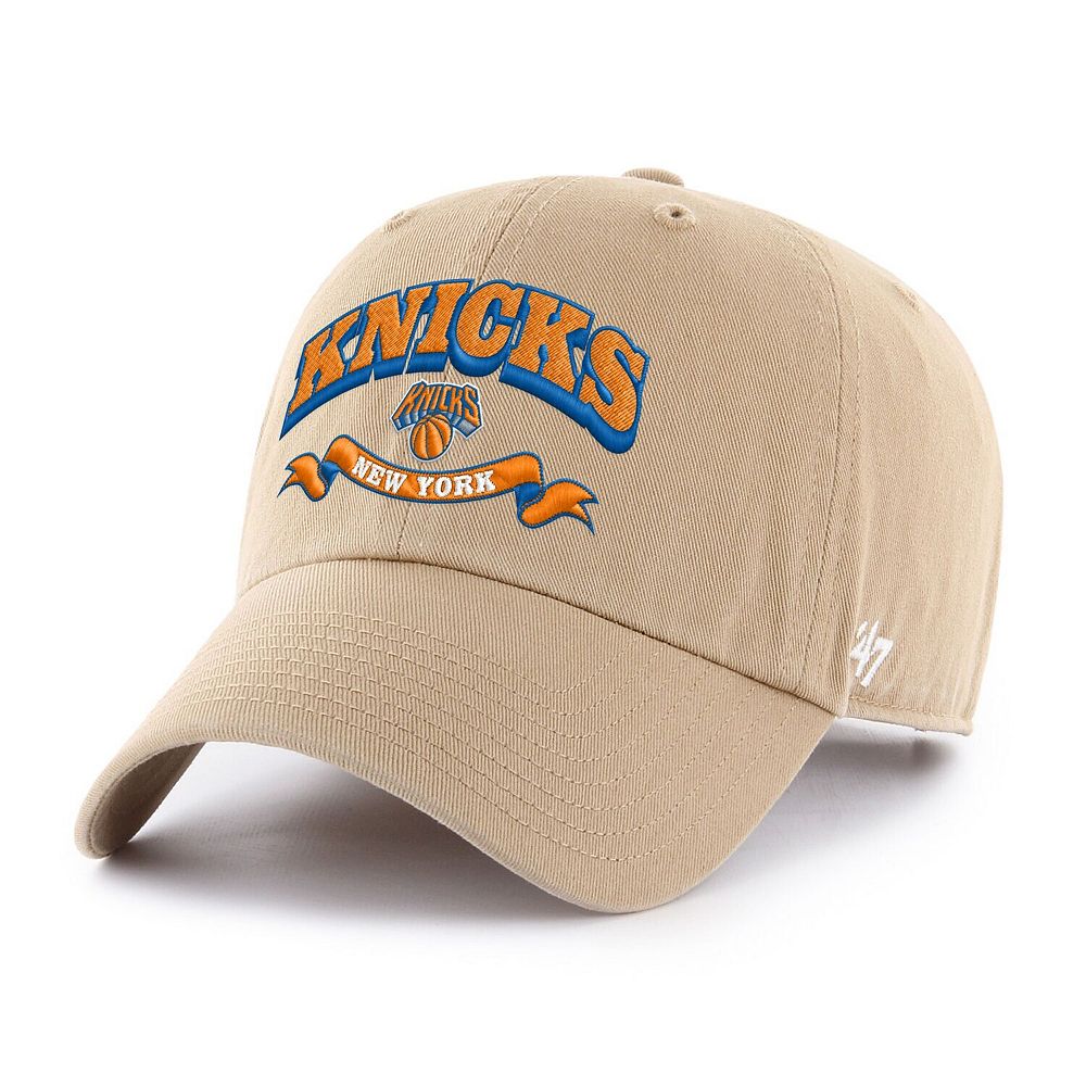 Men's '47 Khaki New York Knicks Fast Break Chase Region Clean Up