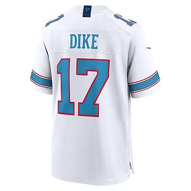 Men's Nike Chimere Dike White Tennessee Titans Game Jersey