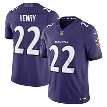Men's Nike Derrick Henry Purple Baltimore Ravens Team Vapor F.U.S.E. Stitched Limited Jersey