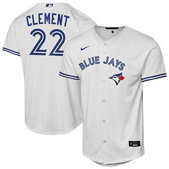 Youth Nike Ernie Clement White Toronto Blue Jays Home Baseline Jersey
