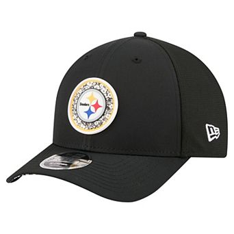 Men's New Era Black Pittsburgh Steelers Floral 9FORTY M-Crown Trucker Adjustable Hat