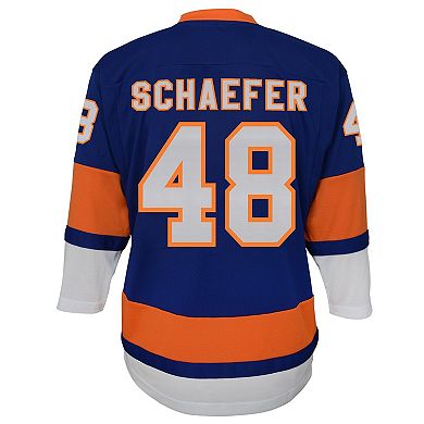 Youth Outerstuff Matthew Schaefer Blue New York Islanders Home Replica Player Jersey