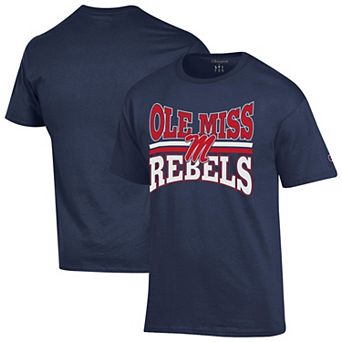 Men's Champion Navy Ole Miss Rebels Team Zoom T-Shirt