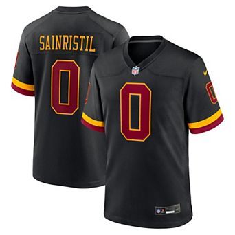 Men's Nike Mike Sainristil Black Washington Commanders Hail Raiser Alternate Game Jersey