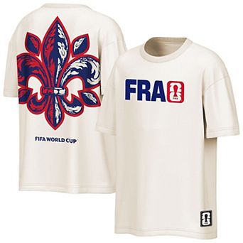 Men's Outerstuff Cream France FIFA World Cup 2026 Livery Oversized T-Shirt