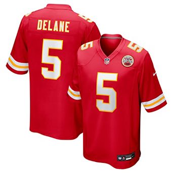 Men's Nike Red Kansas City Chiefs Mansoor Delane Team Game Jersey