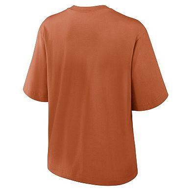 Women's Nike Texas Orange Texas Longhorns Established Tag Boxy T-Shirt