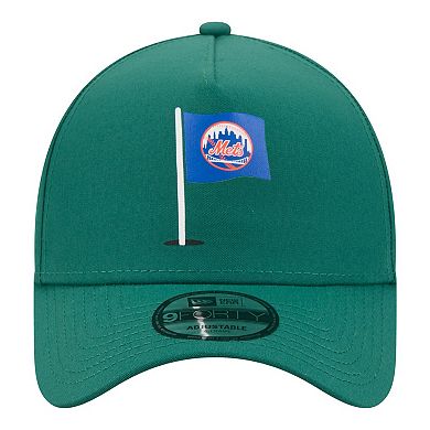 Men's New Era Green New York Mets Pin Seeker 9FORTY A-Frame Adjustable Hat