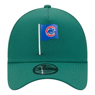 Men's New Era Green Chicago Cubs Pin Seeker 9FORTY A-Frame Adjustable Hat