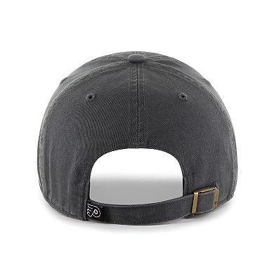 Men's '47 Charcoal Philadelphia Flyers Clean Up Adjustable Hat