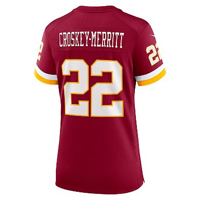 Women's Nike Jacory Croskey-Merritt Burgundy Washington Commanders Game Jersey
