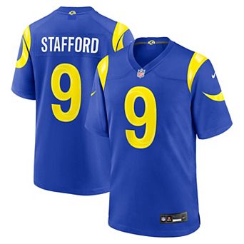Men's Nike Matthew Stafford Royal Los Angeles Rams Team Game Player Jersey