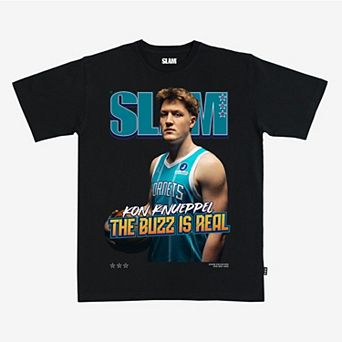 Unisex SLAM Kon Knueppel Black Charlotte Hornets Cover T-Shirt