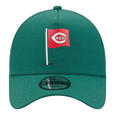 Men's New Era Green Cincinnati Reds Pin Seeker 9FORTY A-Frame Adjustable Hat