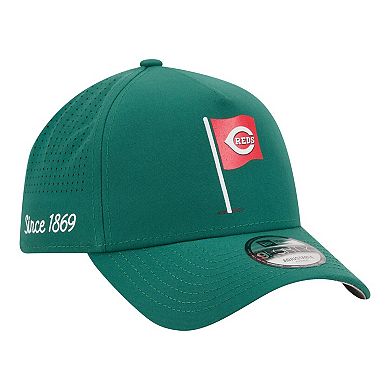 Men's New Era Green Cincinnati Reds Pin Seeker 9FORTY A-Frame Adjustable Hat