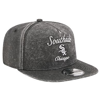 Men's New Era Black Chicago White Sox City Slogan A-Frame 9FIFTY Snapback Hat