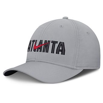 Men's Nike Gray Atlanta Braves Primetime Rise Dri-FIT Flex Hat