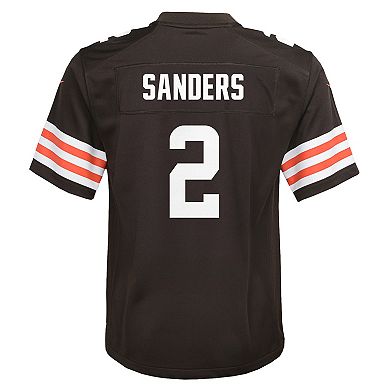 Youth Nike Shedeur Sanders Brown Cleveland Browns Game Jersey
