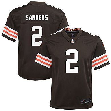 Youth Nike Shedeur Sanders Brown Cleveland Browns Game Jersey