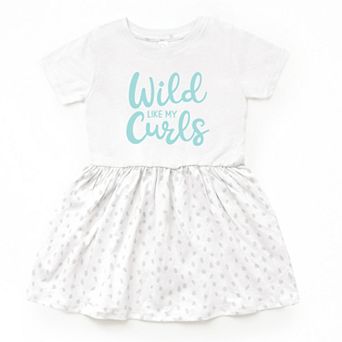 The Juniper Shop Wild Like My Curls Infant Dress