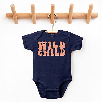 The Juniper Shop Wild Child Wavy Baby Short Sleeve Bodysuit