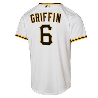 Youth Nike Konnor Griffin White Pittsburgh Pirates Home Replica Jersey