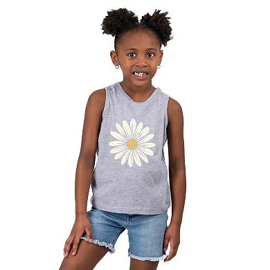 The Juniper Shop White Daisy Toddler Tank