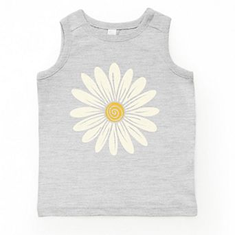 The Juniper Shop White Daisy Toddler Tank