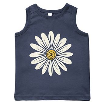 The Juniper Shop White Daisy Toddler Tank