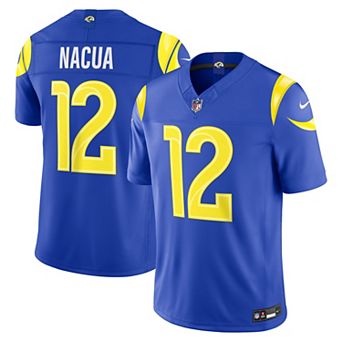 Men's Nike Puka Nacua Royal Los Angeles Rams Team Vapor F.U.S.E. Stitched Limited Jersey