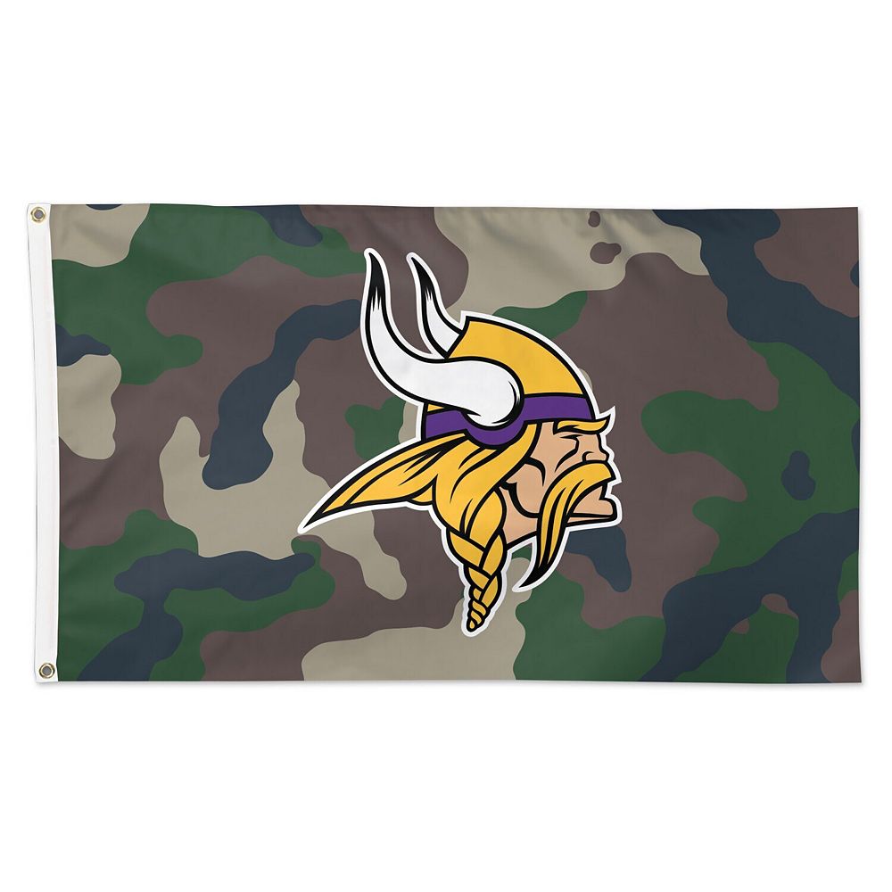 WinCraft Minnesota Vikings 3' x 5' Camo 1-Sided Deluxe Flag
